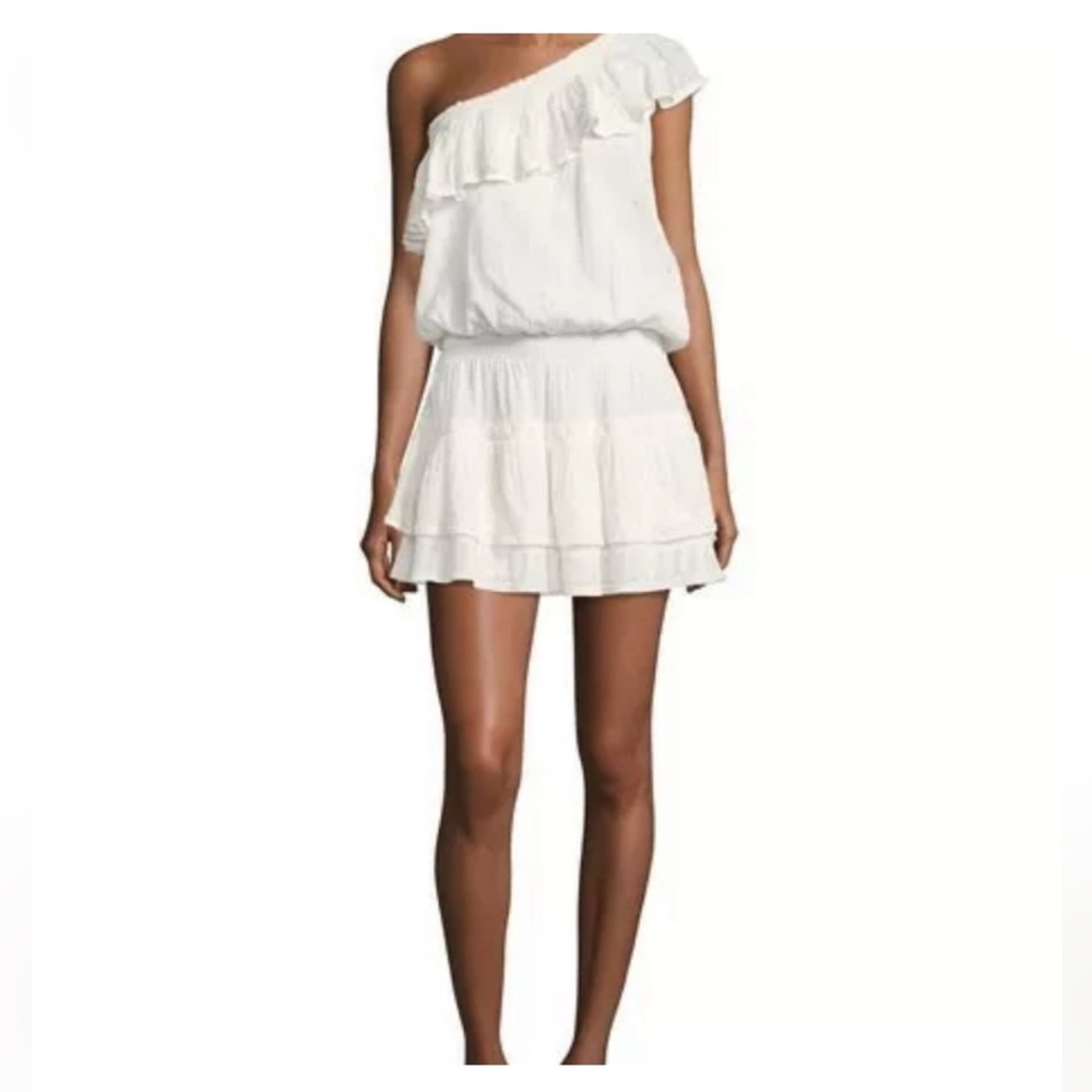 JOIE KOLDA One-Shoulder Cotton Dress White Size Xs Send OFFERS - Picture 3 of 9